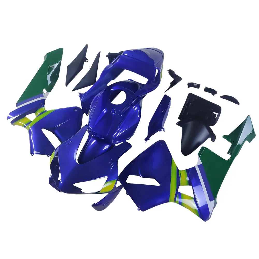 2003-2004 Honda CBR 600 RR Blå & Grønne Movistar Racing-kåper generisk