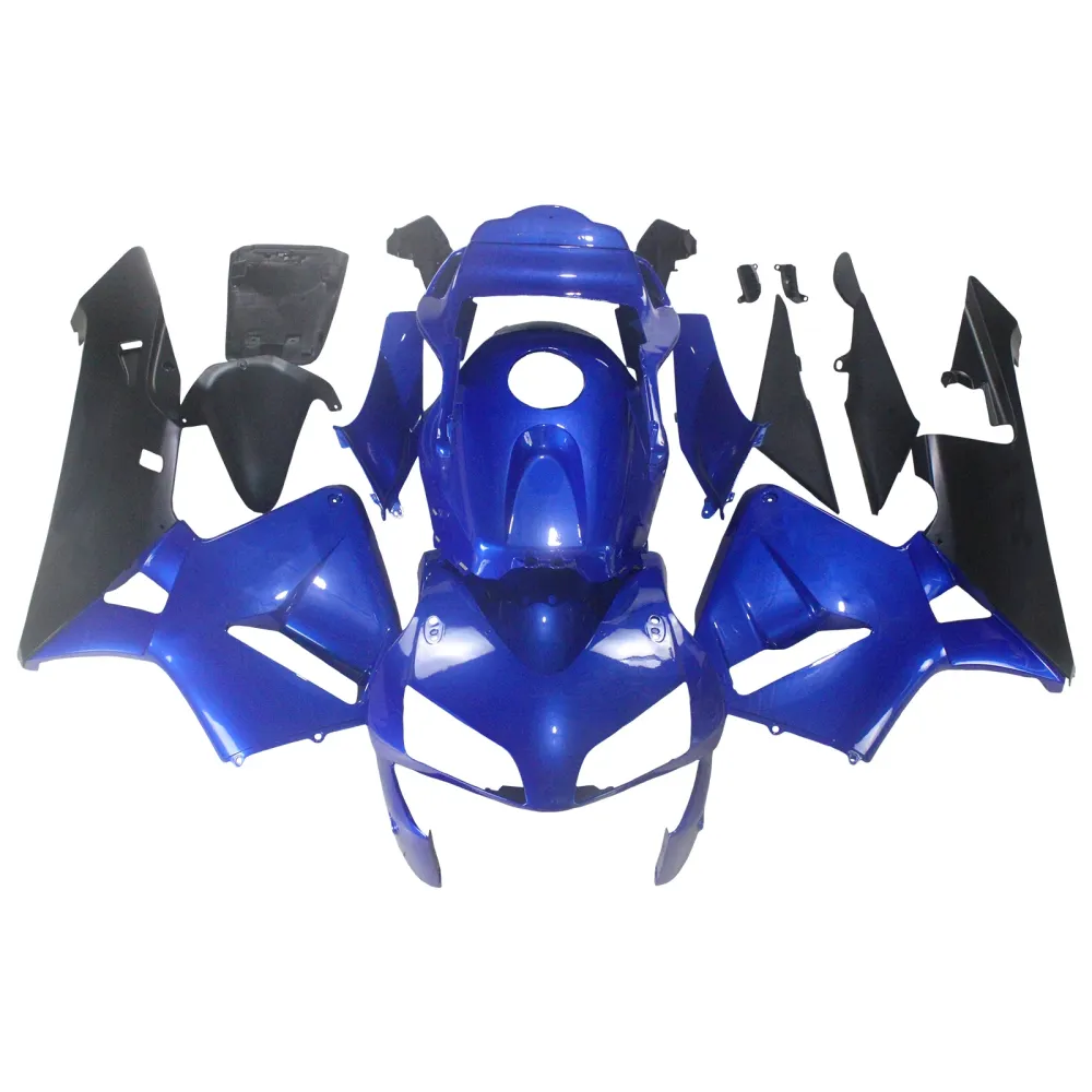 2003-2004 Honda CBR 600 RR Blå & Svarte CBR Racing-kåper generisk