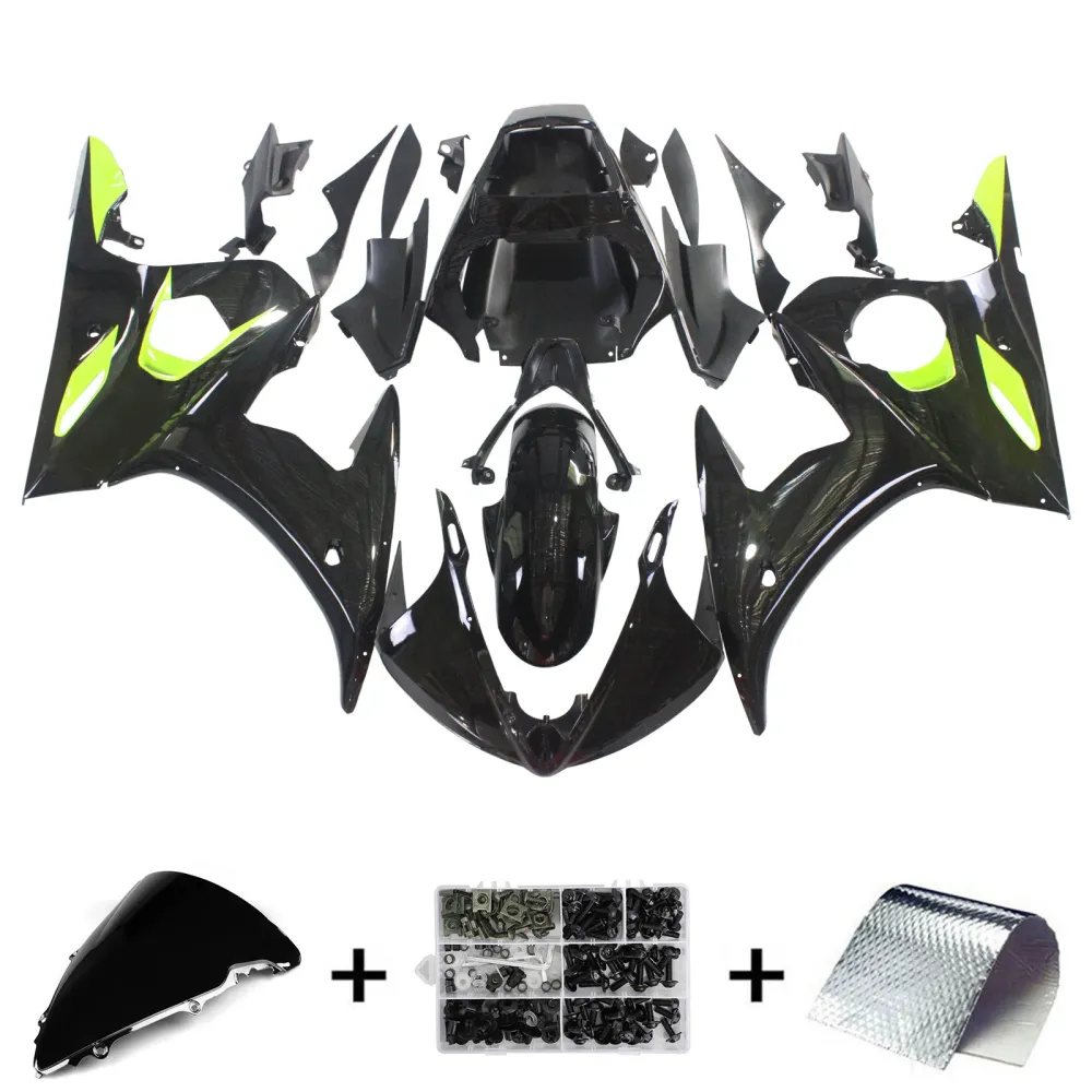 2003-2004 Yamaha YZF 600 R6 2006-2009 R6s Amotopart Injeksjon Fairing Kit Bodywork Plastic ABS #149