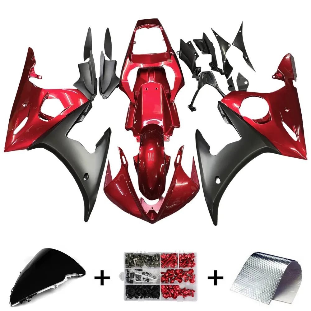 2003-2004 Yamaha YZF 600 R6 2006-2009 R6s Amotopart Injeksjon Fairing Kit Bodywork Plastic ABS #127