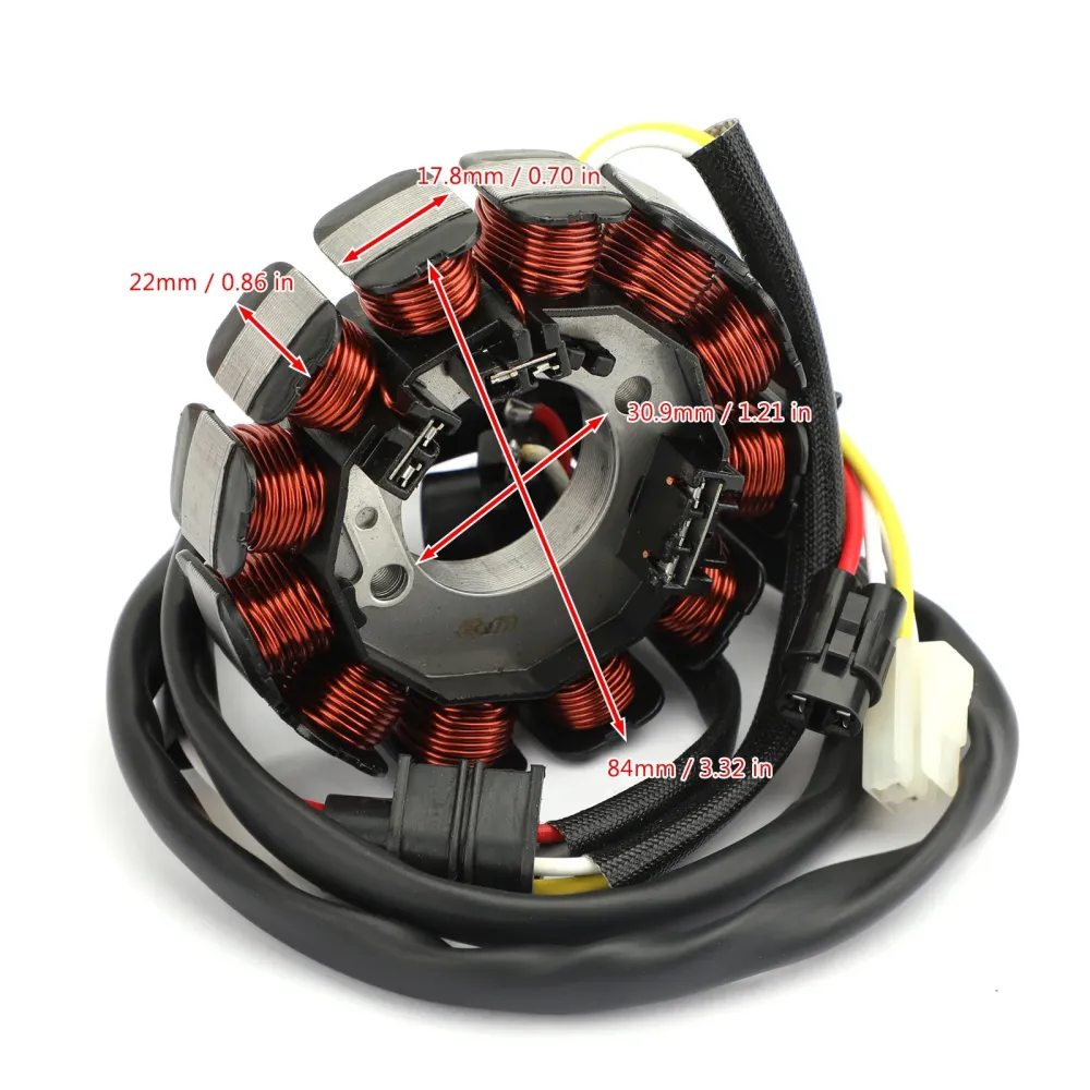 2003-2006 Yamaha WR450F Magneto Generator Engine Stator 5TJ-81410-00 5TJ-81410-09 5TJ-81410-30 5TJ-81410-31 Generisk