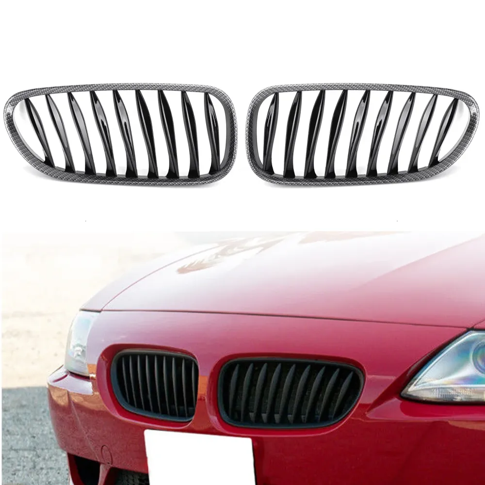 2003-2008 BMW Z4 (E85/E86) Front Bumper Sport Kidney Grille Grill Matt Black/Carbon/Chrome Generic