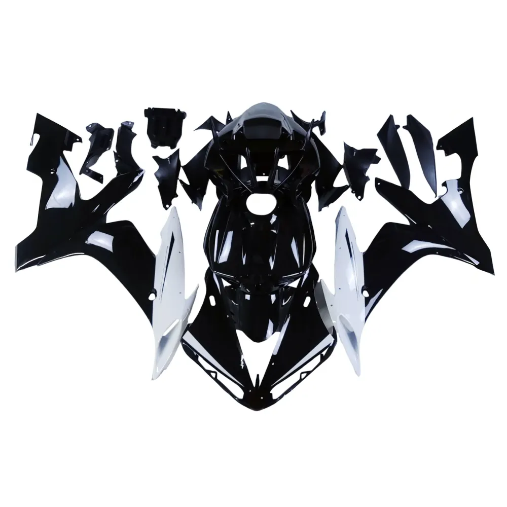 2004-2006 Yamaha YZF-R1 Black White Racing Fairings Generic