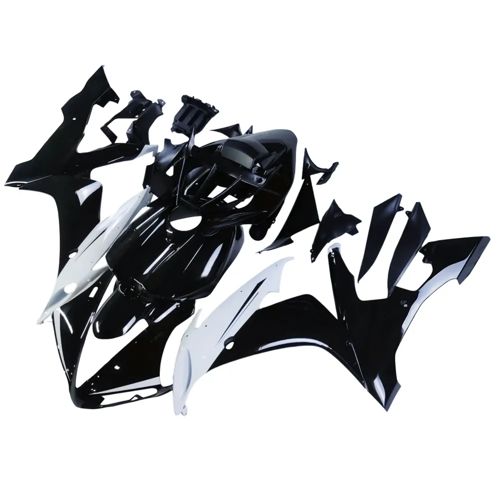 2004-2006 Yamaha YZF-R1 Black White Racing Fairings Generic