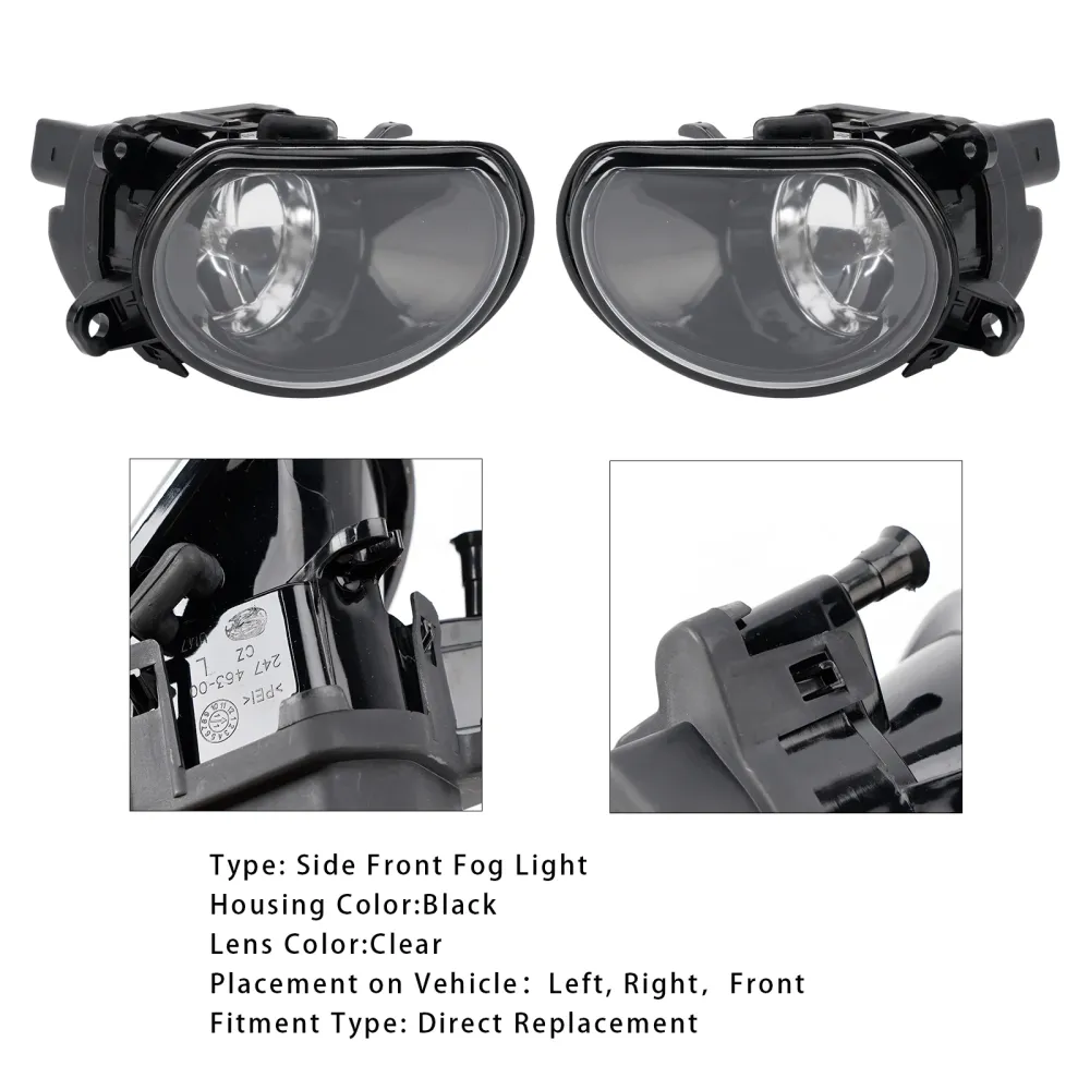 2004-2007 Audi A8 D3 Pair Side Front Bumper Fog Light 4E0941700A