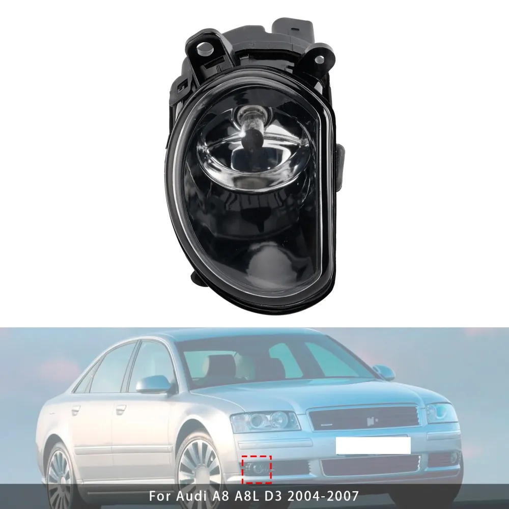 2004-2007 Audi A8 D3 1 PC-er høyre fører side foran støtfanger tåkelys