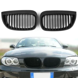 2004-2007 BMW E81 E87 Sport 1 Series Kidney Grill Grill Matt Black Generic