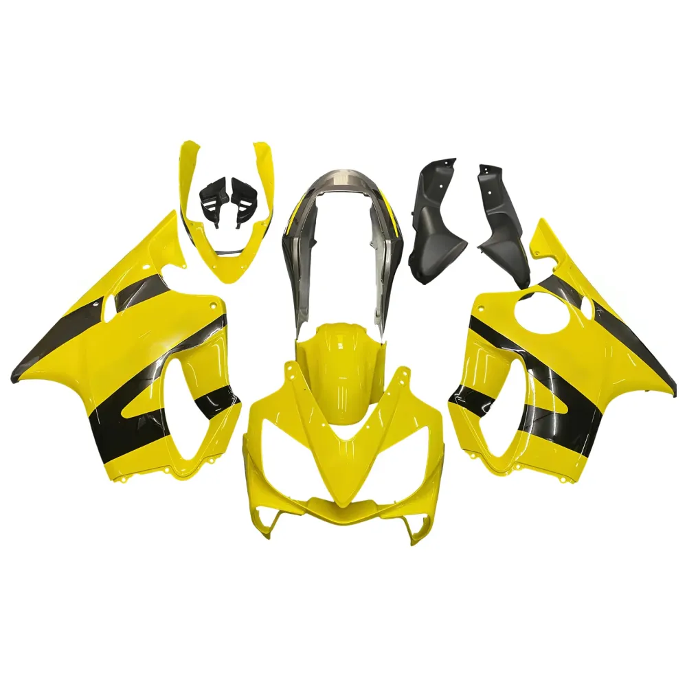 2004-2007 Honda CBR 600 F4i Gul & Svarte CBR Racing-kåper generisk