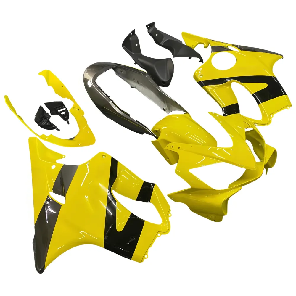 2004-2007 Honda CBR 600 F4i Gul & Svarte CBR Racing-kåper generisk