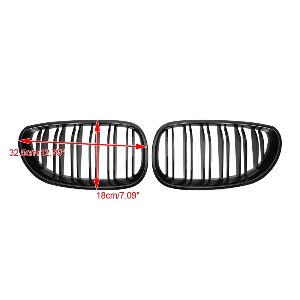2004-2009 BMW E60 E61 M5 520I 530I GLILSY SVART FRONT SPORT NYRET GRIRLE ABS GENERIC