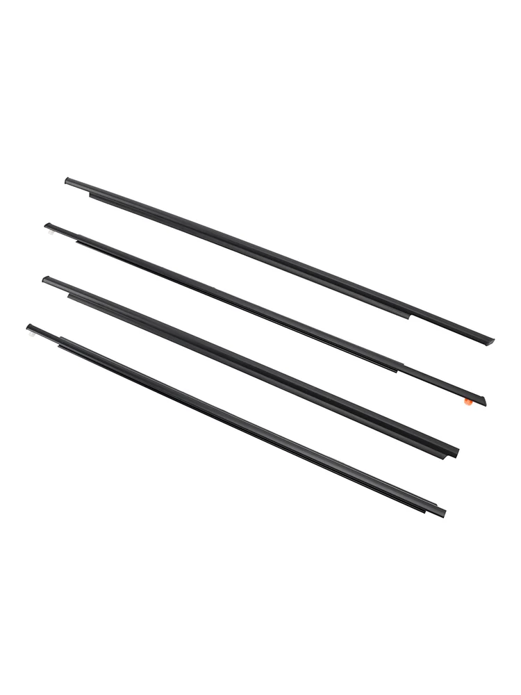 2004-2009 Toyota Prius 4pcs dørglass belte ytre støping Weatherstrip