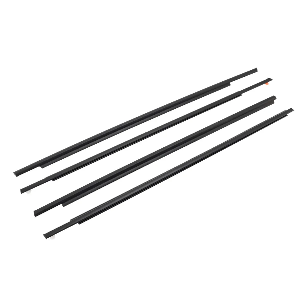 2004-2009 Toyota Prius 4pcs dørglass belte ytre støping Weatherstrip