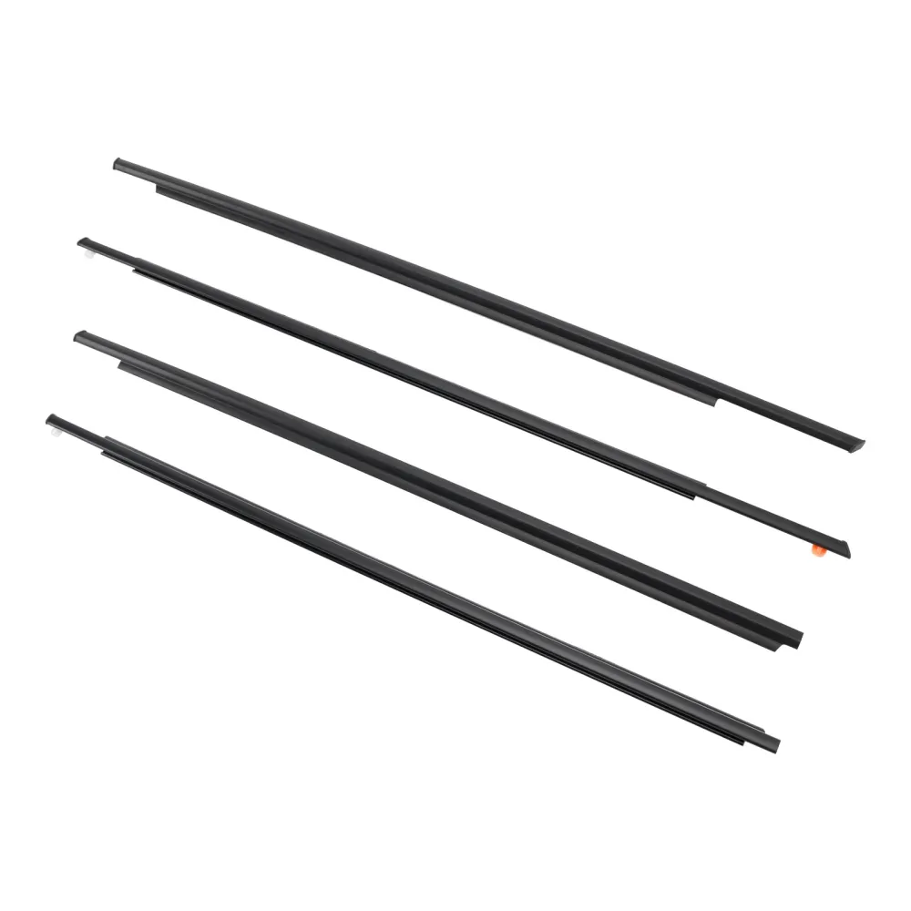 2004-2009 Toyota Prius 4pcs dørglass belte ytre støping Weatherstrip