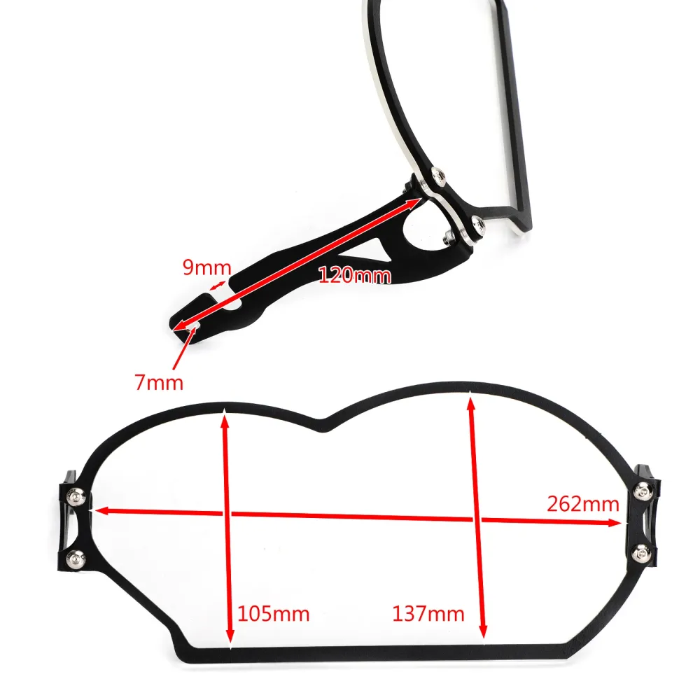 2004-2012 BMW R 1200 GS/Adv Tranparent frontlys beskyttelsesbeskytterdeksel Generisk