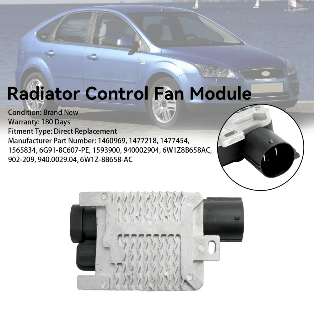 2004-2012 Ford Focus MK II Hatchback Radiatorkontrollviftemodul 1477218 6W1Z8B658AC