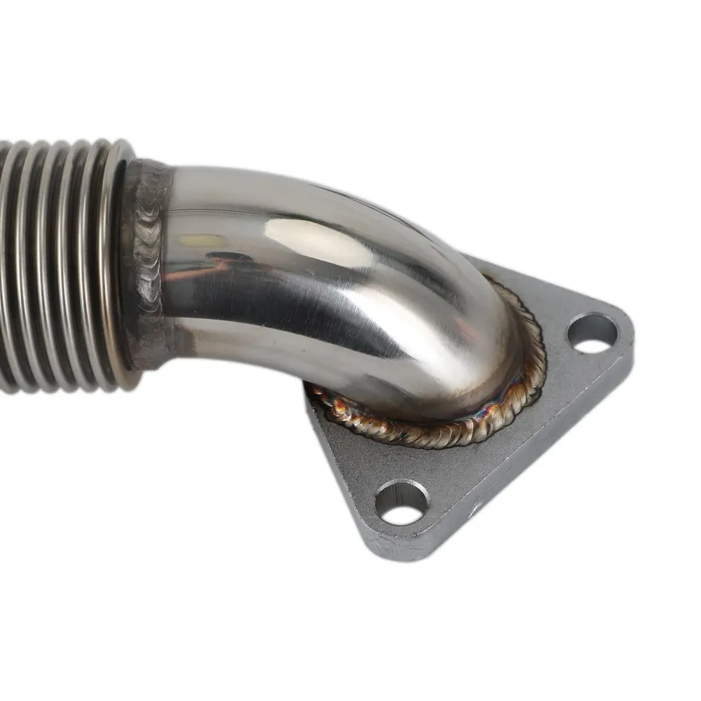 2004.5-2010 Chevrolet Silverado 2500HD 3500HD 6.6L Lly LBZ LMM Duramax Diesel Turbo Down Pipe Passenger Side Up Pipe FedEx...
