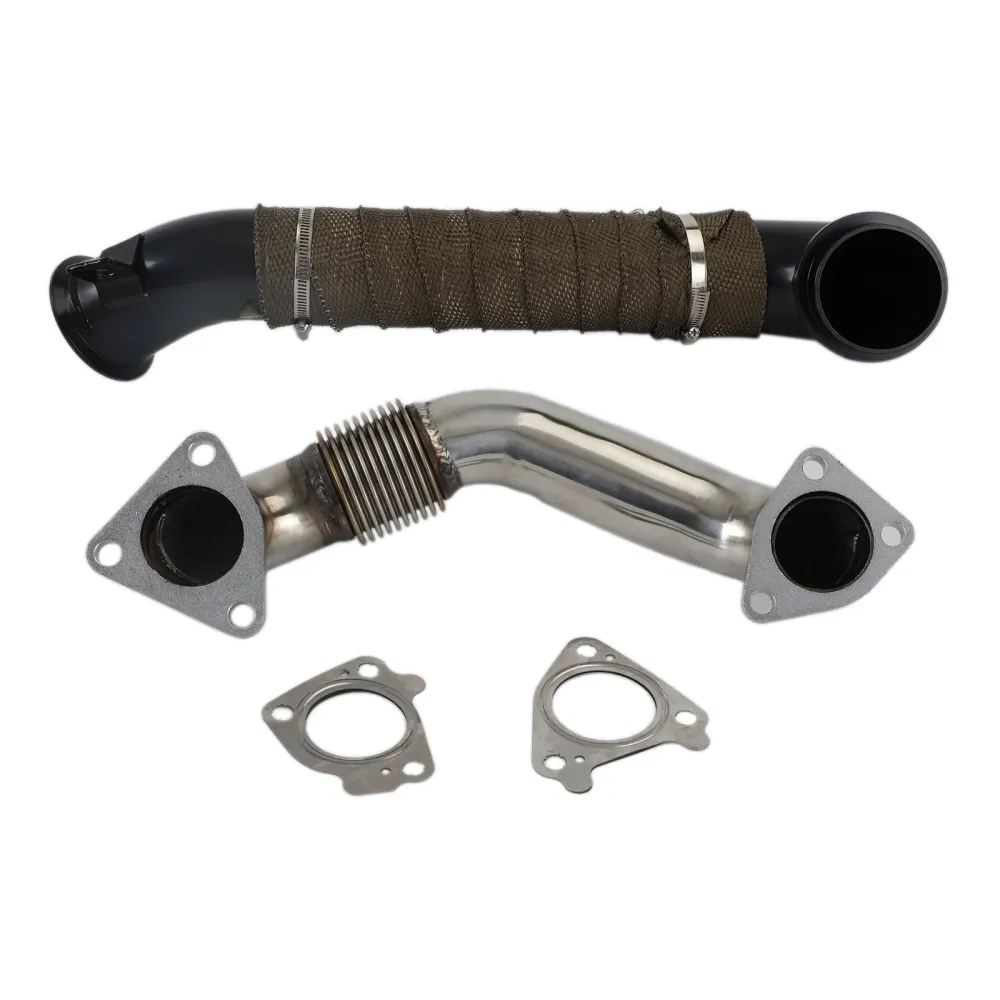 2004.5-2010 GMC Sierra 3500 6.6L Lly LBZ LMM Duramax Diesel Turbo Down Pipe Passenger Side Up Pipe FedEx Express