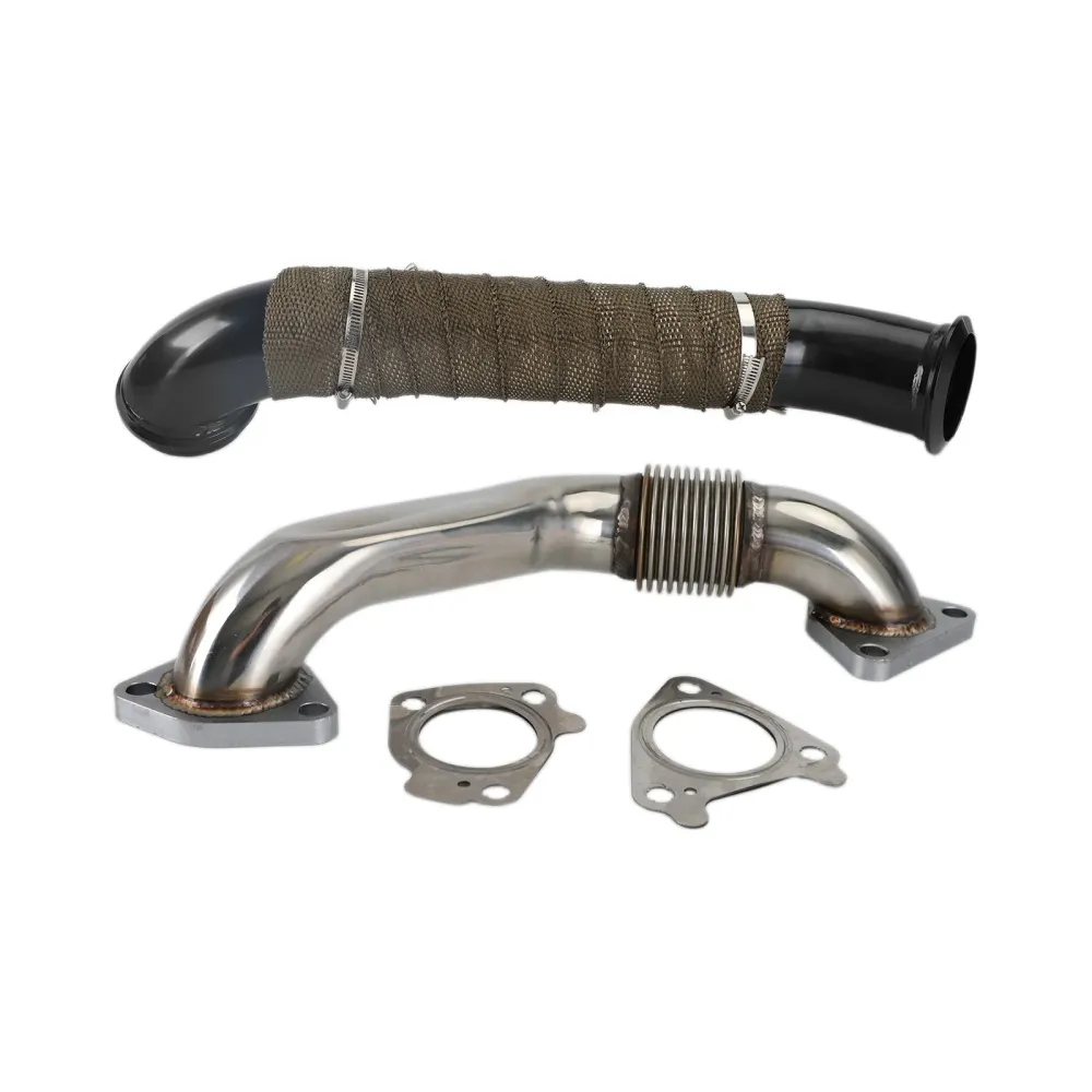 2004.5-2010 GMC Sierra 3500 6.6L Lly LBZ LMM Duramax Diesel Turbo Down Pipe Passenger Side Up Pipe FedEx Express