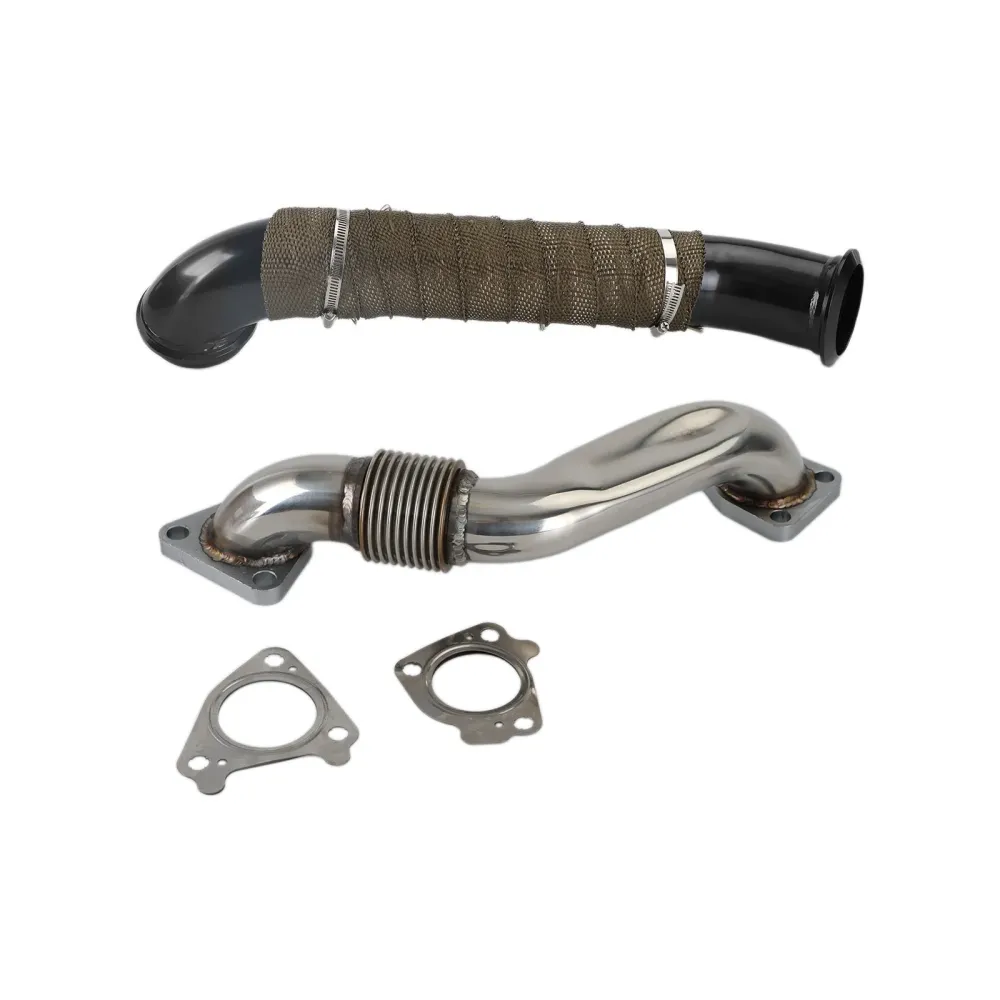 2004.5-2010 GMC Sierra 3500 6.6L Lly LBZ LMM Duramax Diesel Turbo Down Pipe Passenger Side Up Pipe FedEx Express