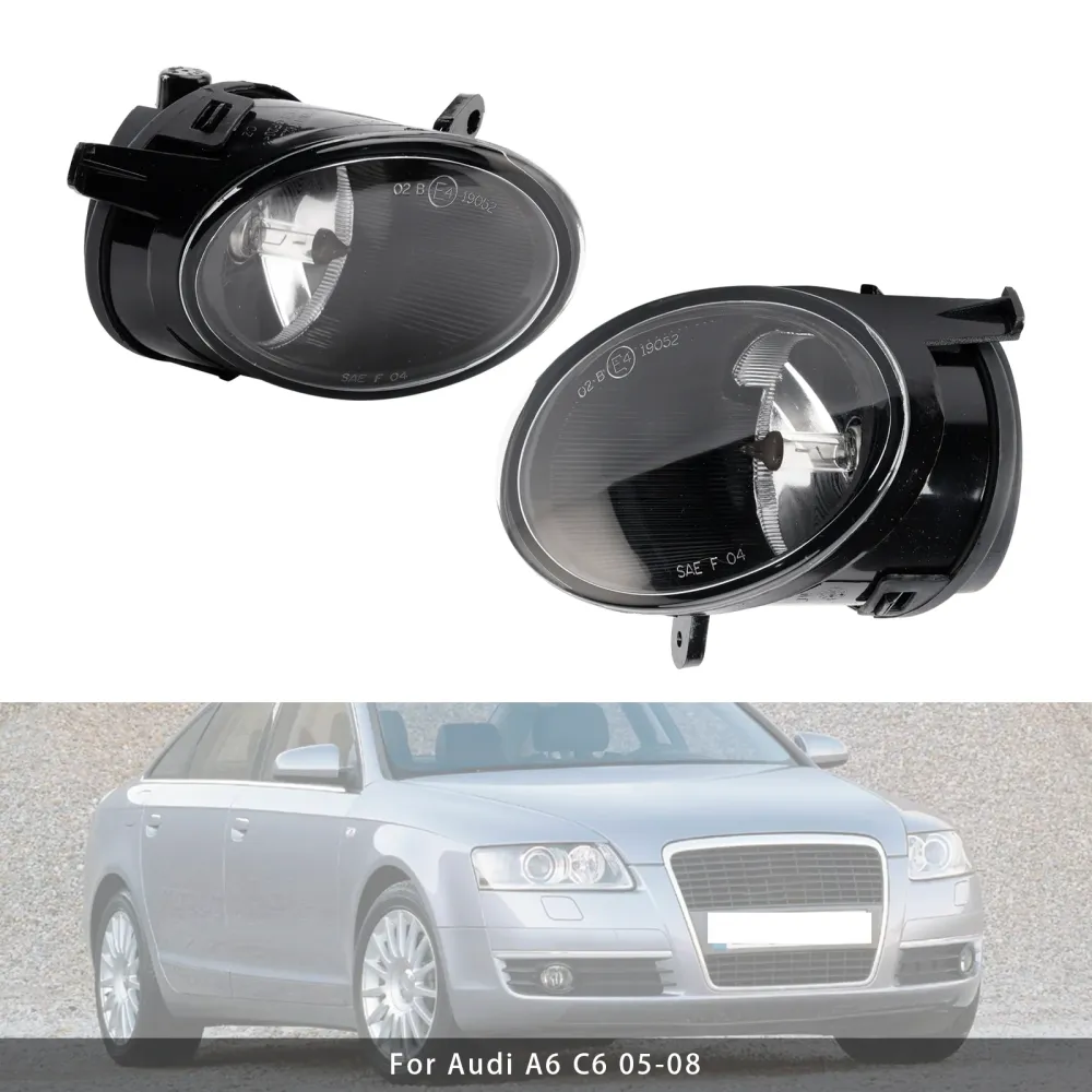 2005 2006 2007 2008 Audi A6 C6 Pair Front Støtfanger Driving Tog Light