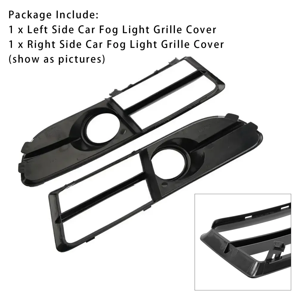 2005-2008 Audi A4 B7 S-Line S4 1 Pair Front Bumper Fog Light Grill Cover Bezel 8E0807681F