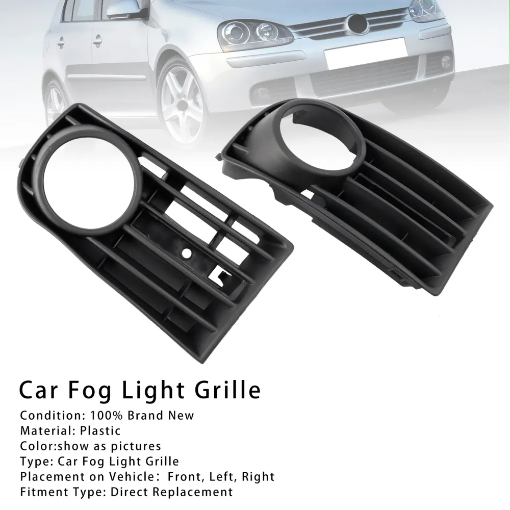 2005-2009 VW Golf V MK5 1 Pair Front Bumper Fog Light Grill Cover Bezel
