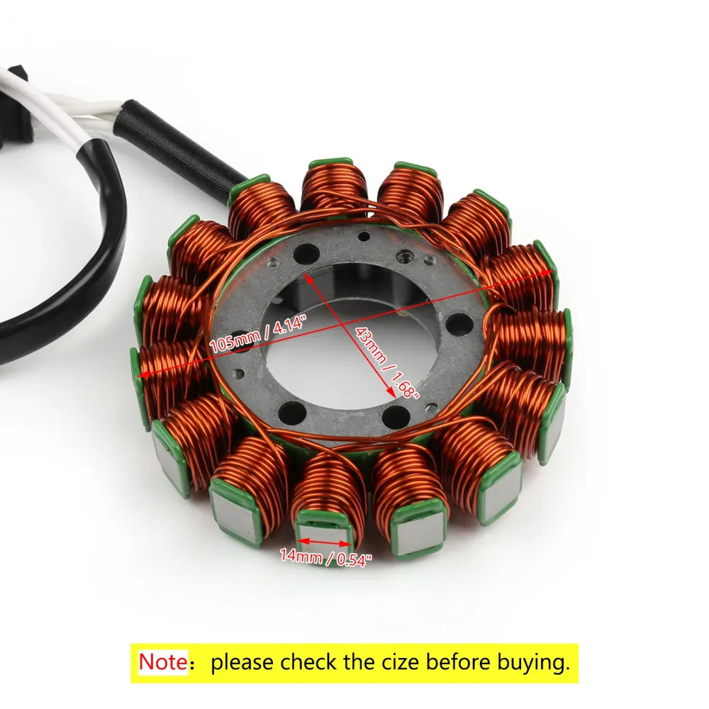 2006-2007 Kawasaki ZX1000 Ninja ZX-10R Motorsykkelstator Spole 21003-0054 Generisk