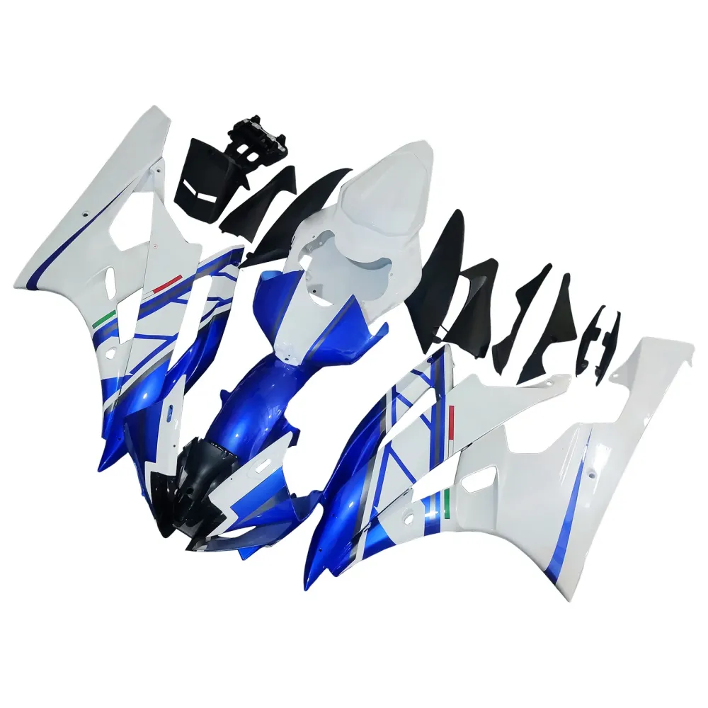 2006-2007 Yamaha YZF-R6 Fairings White Blue No.46 Fiat R6 Racing Generic