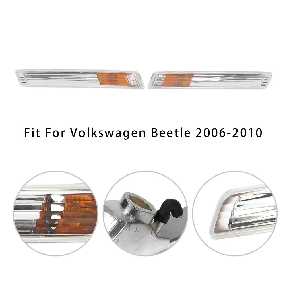 2006-2010 VW Beetle Pair Front støtfanger blinklys uten pærer 1C0953041R