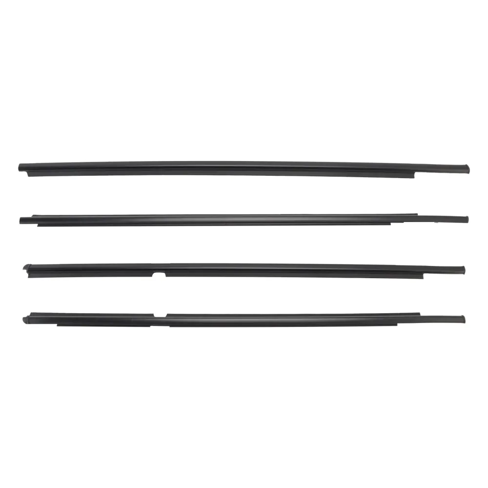 2006-2013 Toyota Yaris Hatchback 4PCS Dørglassbelte Ytre støping Weatherstrip