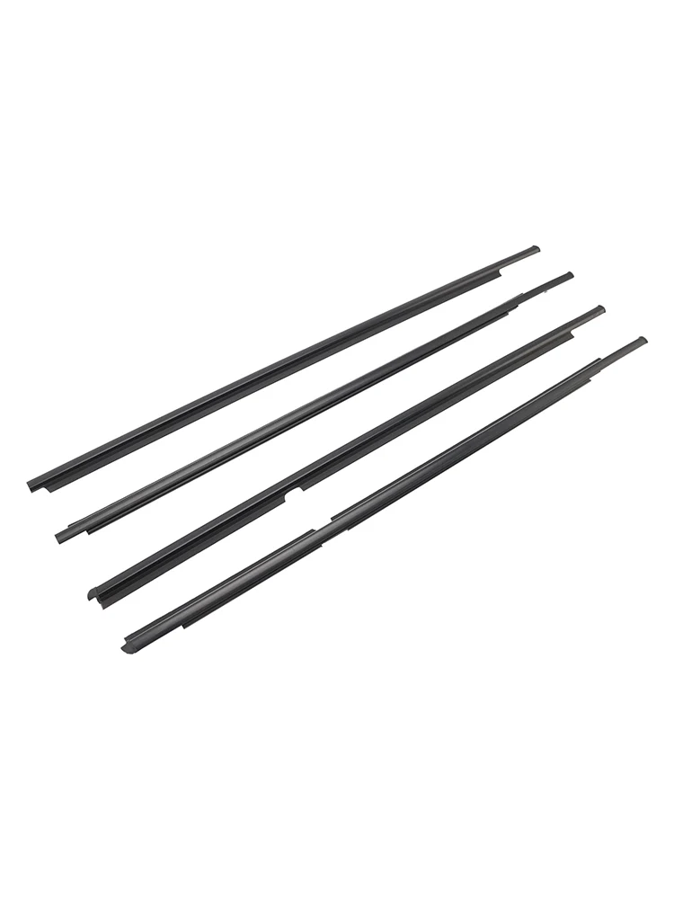 2006-2013 Toyota Yaris Hatchback 4PCS Dørglassbelte Ytre støping Weatherstrip
