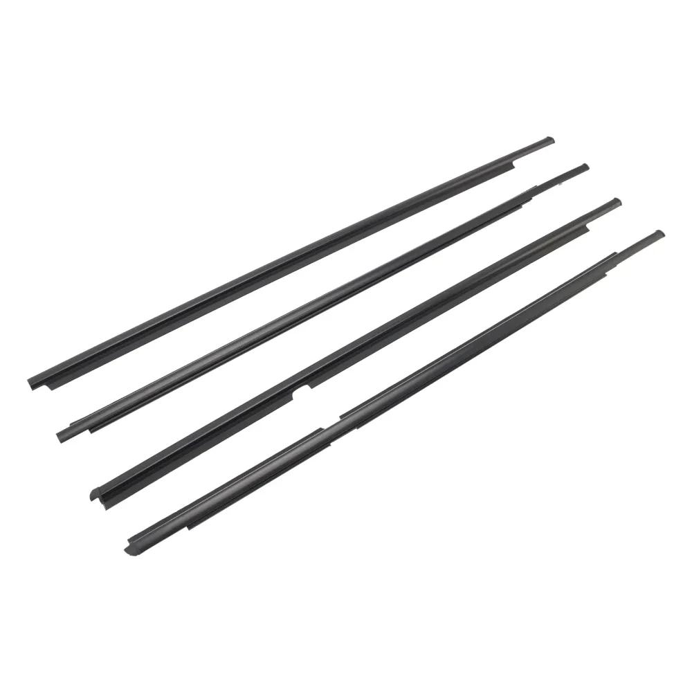 2006-2013 Toyota Yaris Hatchback 4PCS Dørglassbelte Ytre støping Weatherstrip