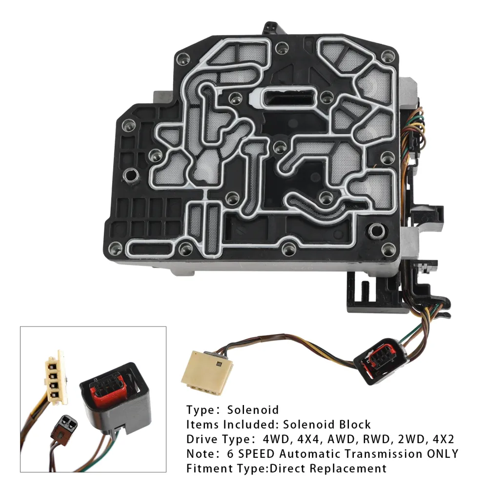 2007-2008 Chrysler Pacifica 6 SP F/AWD V6 4.0L 62TE A604-X Transmission Solenoid Block 683766696AA