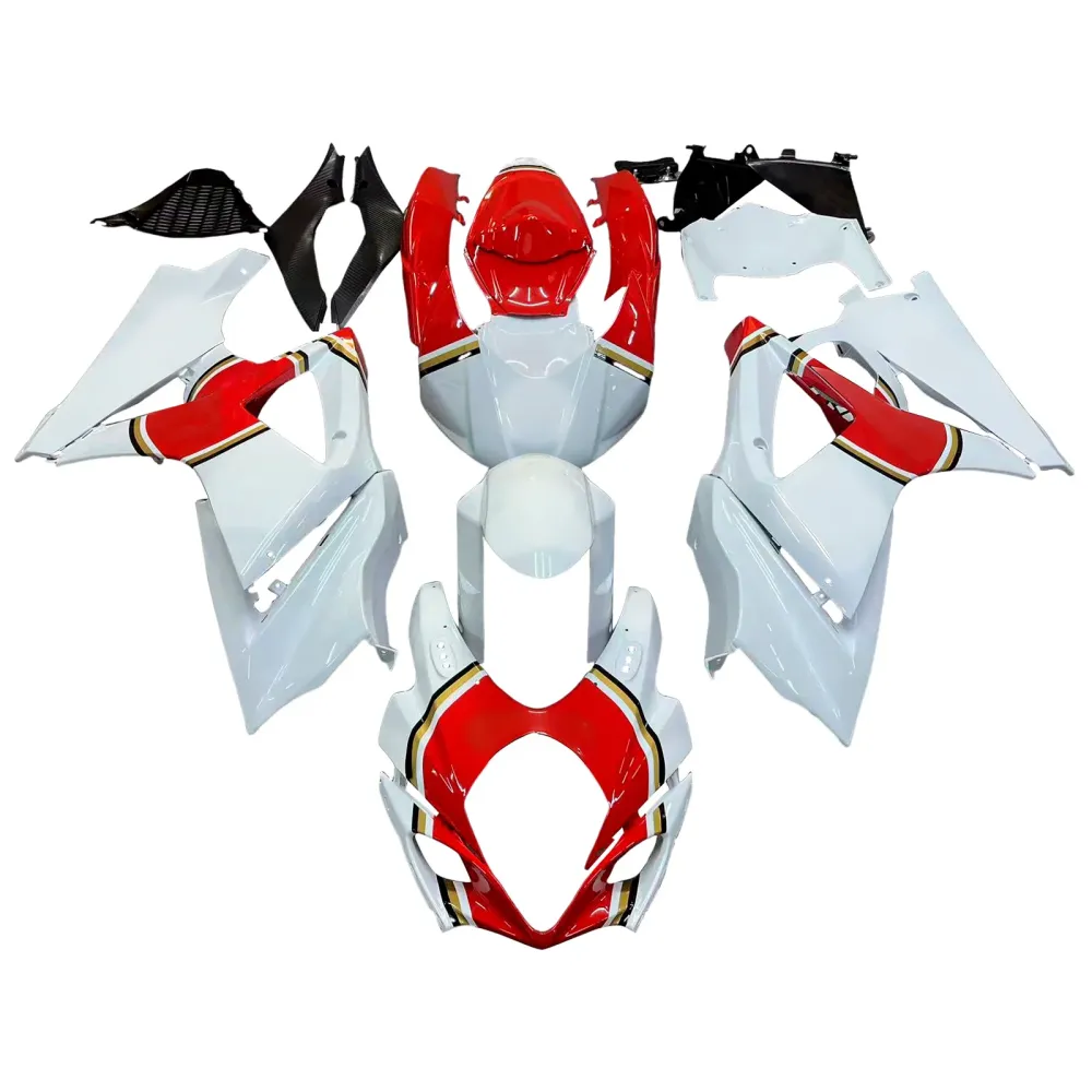 2007-2008 GSXR1000 Rød karosseri Fairing ABS Injection Molded Plastics Set Generic