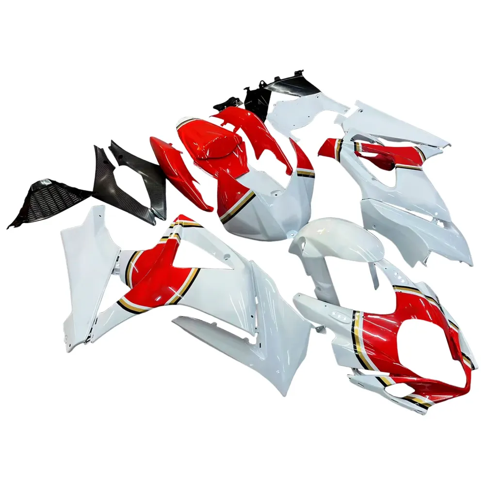 2007-2008 GSXR1000 Rød karosseri Fairing ABS Injection Molded Plastics Set Generic