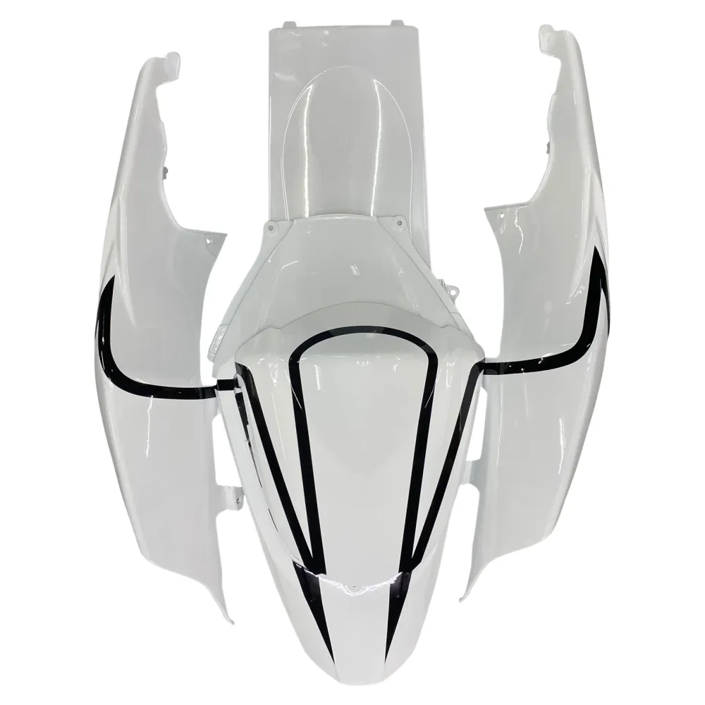 2007-2008 Suzuki GSXR 1000 Amotopart Fairings White Black Alstare Racing Customs Fairing