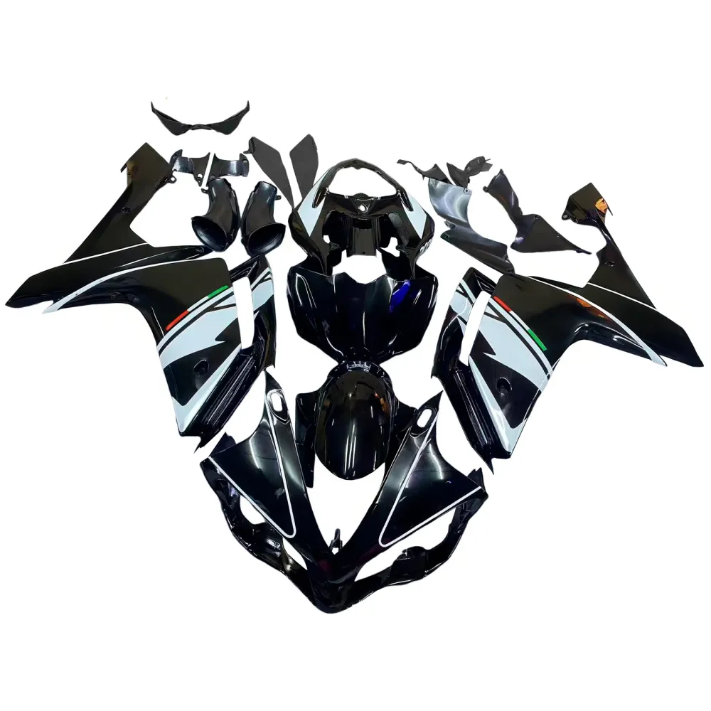 2007-2008 Yamaha YZF-R1 Black Fiat Racing Fairings Generic