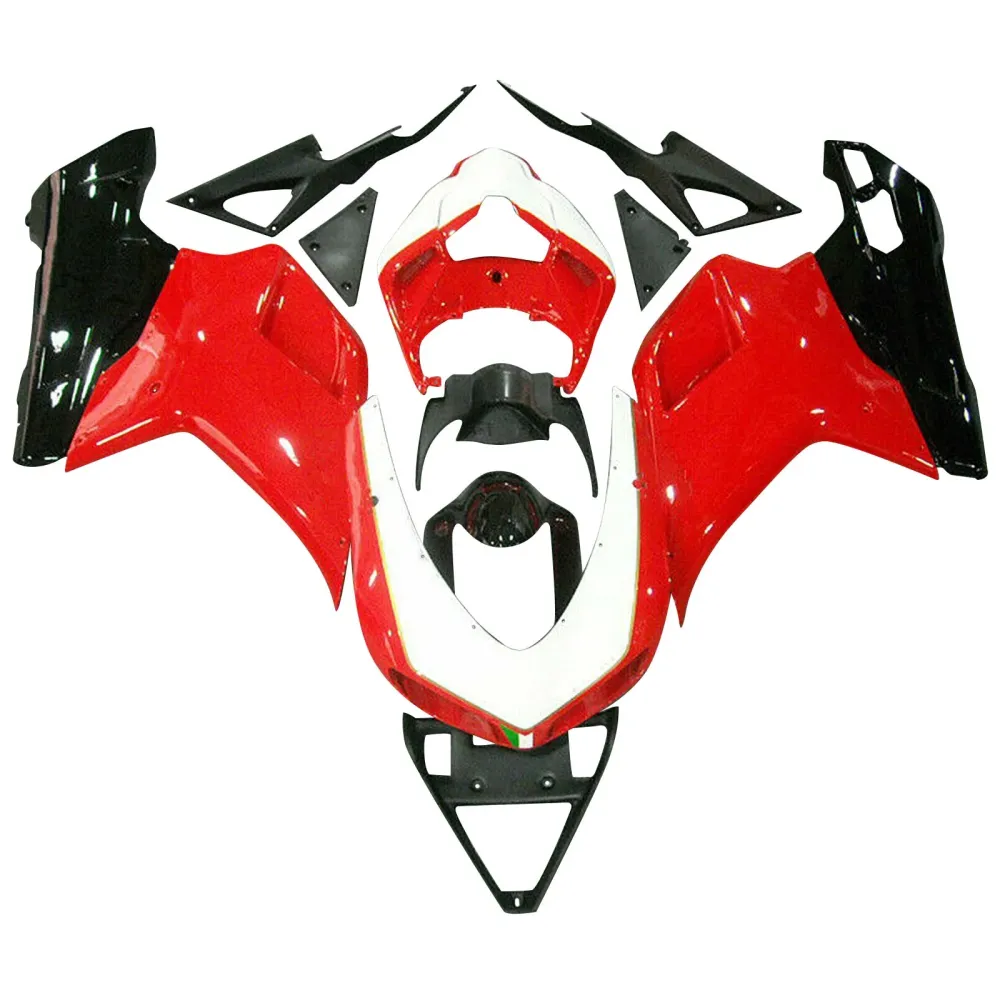 2007-2012 Ducati 1098 848 1198 Red Abs Plastic Fairing Bodywork #19