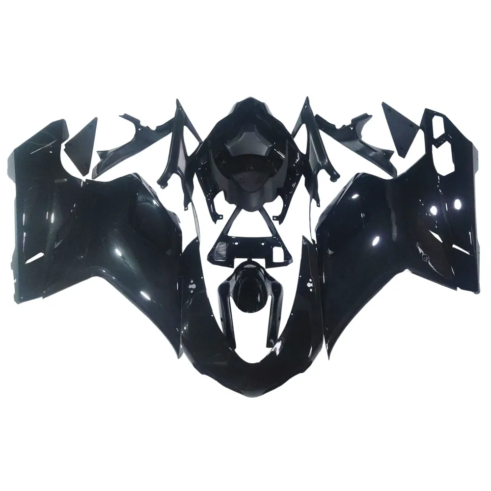2007-2012 Ducati 1098/1198/848 Svart karosseri Fairing ABS Injection Mold 14# Generisk