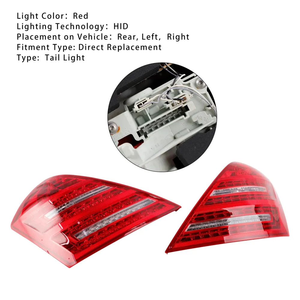2007–2013 Mercedes-Benz W221 S-Klasse venstre + høyre LED baklys 2218201364 464