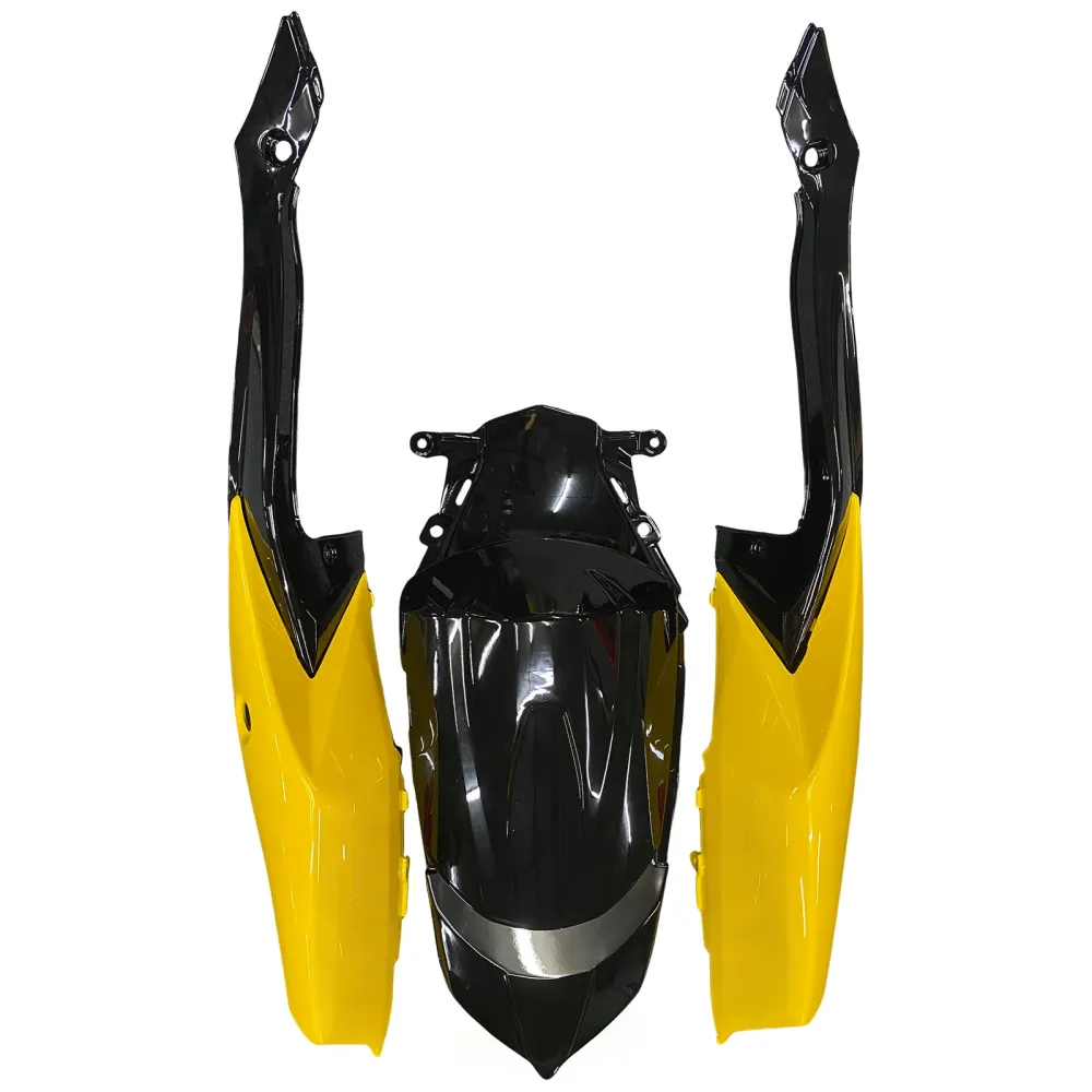 2008-2010 Suzuki GSXR 600 750 Svart & Generiske gule GSXR Racing-kåper