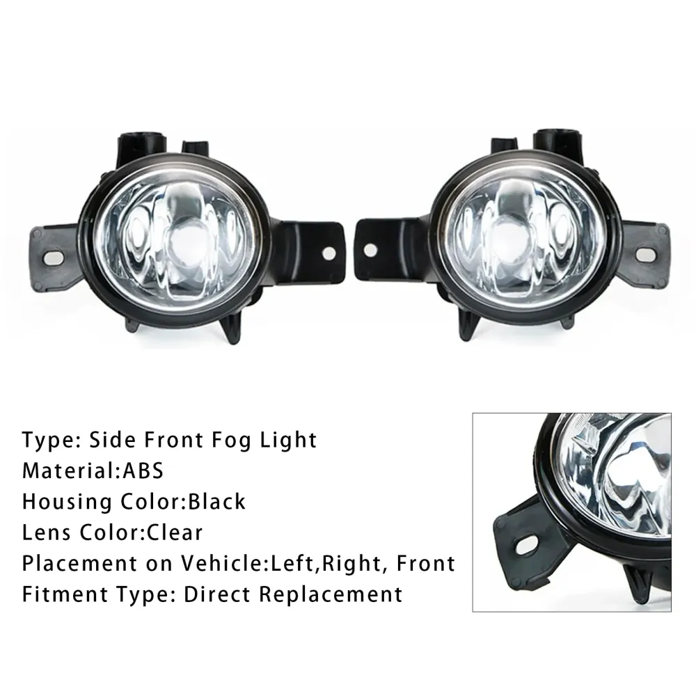 2008-2011 BMW X6 E71 E72 PAR FARG LYSLAMPER UTEN PULBER 63177187631