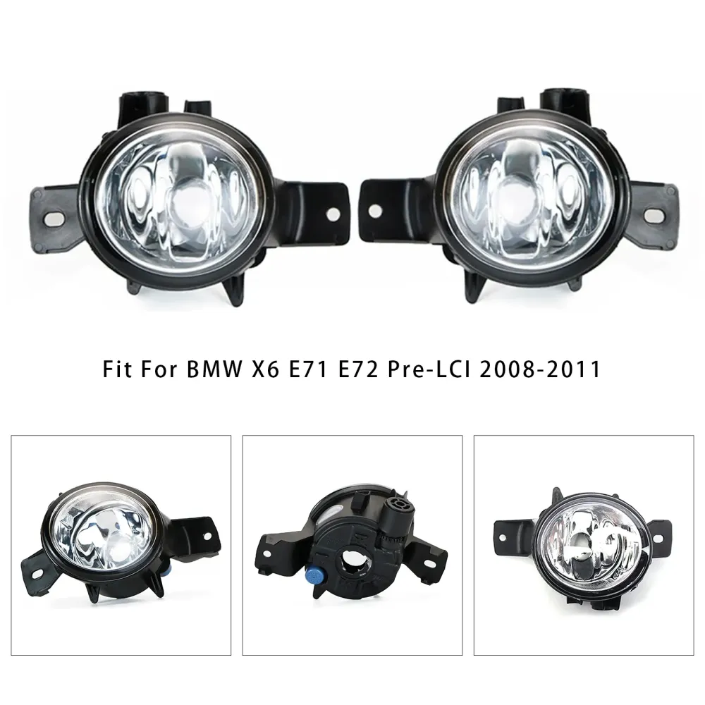 2008-2011 BMW X6 E71 E72 PAR FARG LYSLAMPER UTEN PULBER 63177187631