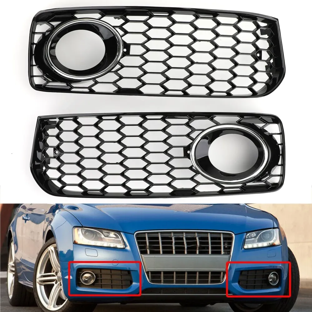 2008-2012 Audi S5 B8 RS5 Tog Light Grill Grille med trim generisk