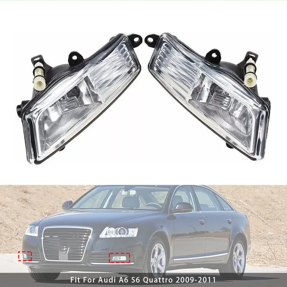 2009-2011 Audi A6 C6 Pair Front støtfanger kjører tåke Lyslamper 4F0941699A