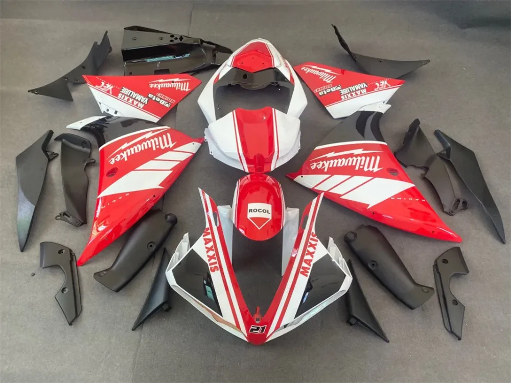 2009-2011 Yamaha YZF 1000 R1 Injeksjon Fairing Kit Bodywork Plastic ABS #160
