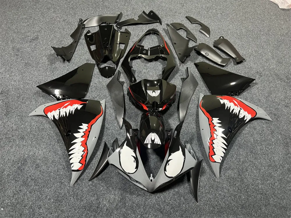 2009-2011 Yamaha YZF 1000 R1 Injeksjon Fairing Kit Bodywork Plastic ABS #153