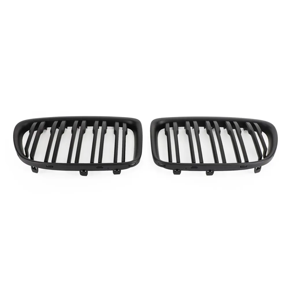 2009-2014 BMW X1 E84 Dual Slats Front Hood Kidney Grill Grill Matt Black/Gloss Black 51112993305 51112993306 51112993307 5...