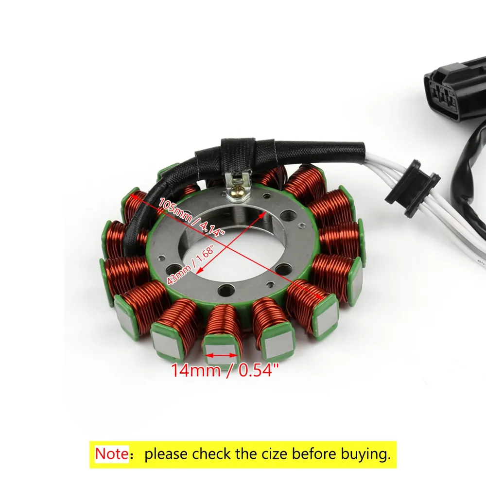 2009-2017 Kawasaki ZX600R Ninja ZX6R Stator Generatorgenerator 21003-0083 Generisk