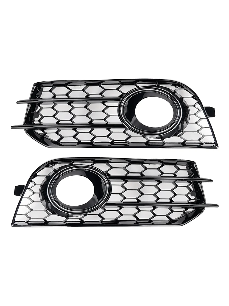 2010-2014 Audi A1 Front Bumper Honeycomb Fog Grille Cover Black